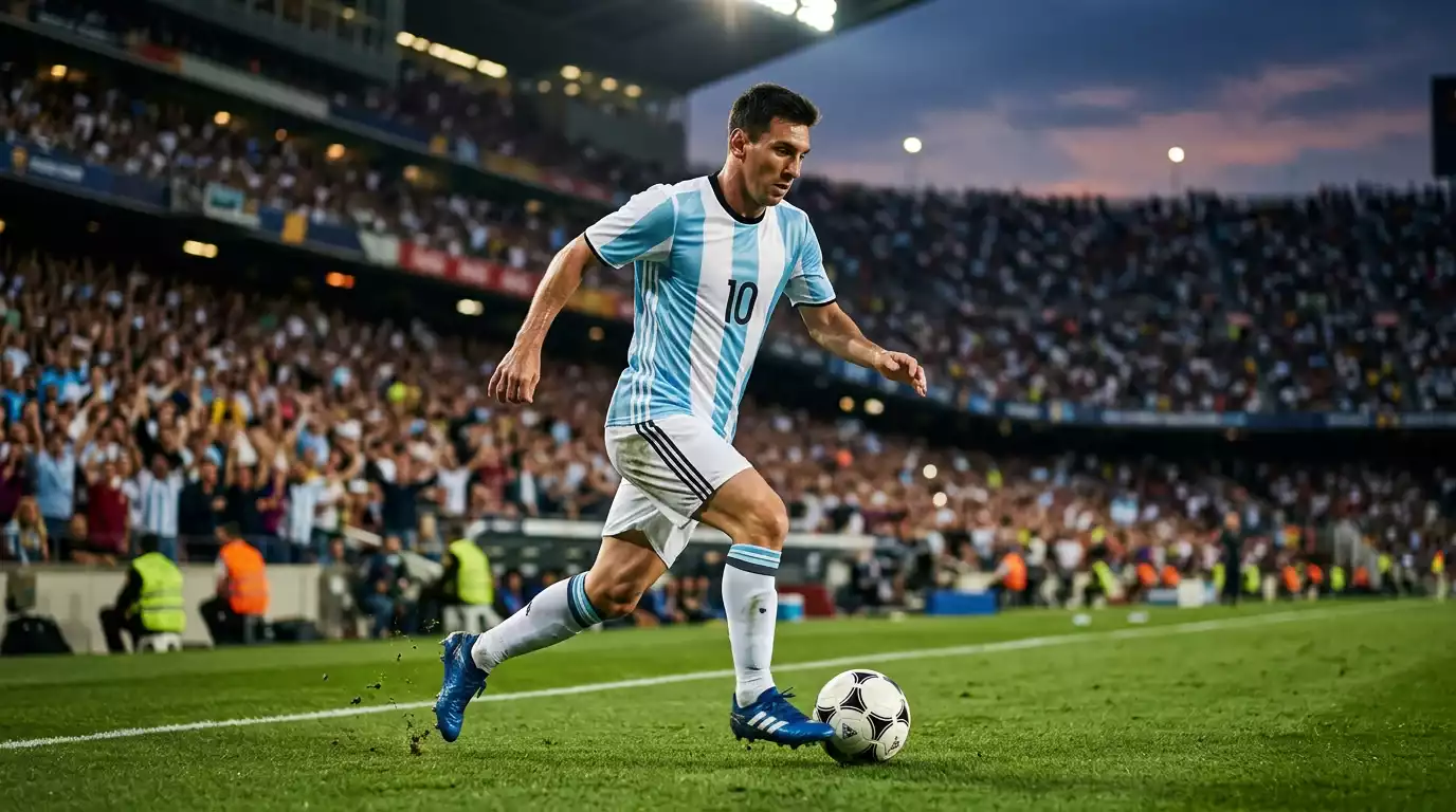 Lionel Messi Argentīnas izlases formā PK-2026 spēlē
