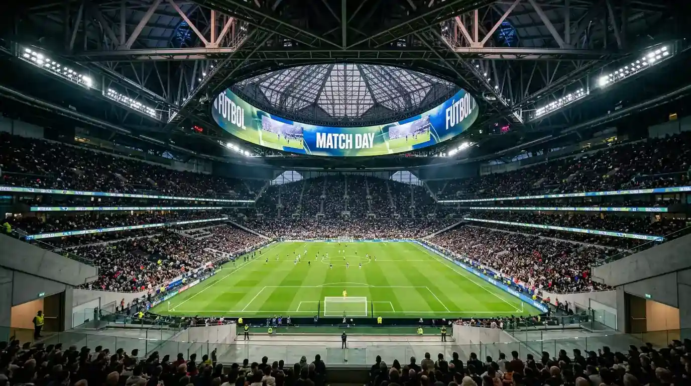 AT&T Stadium Arlingtonā, kur notiek Argentīna–Austrija