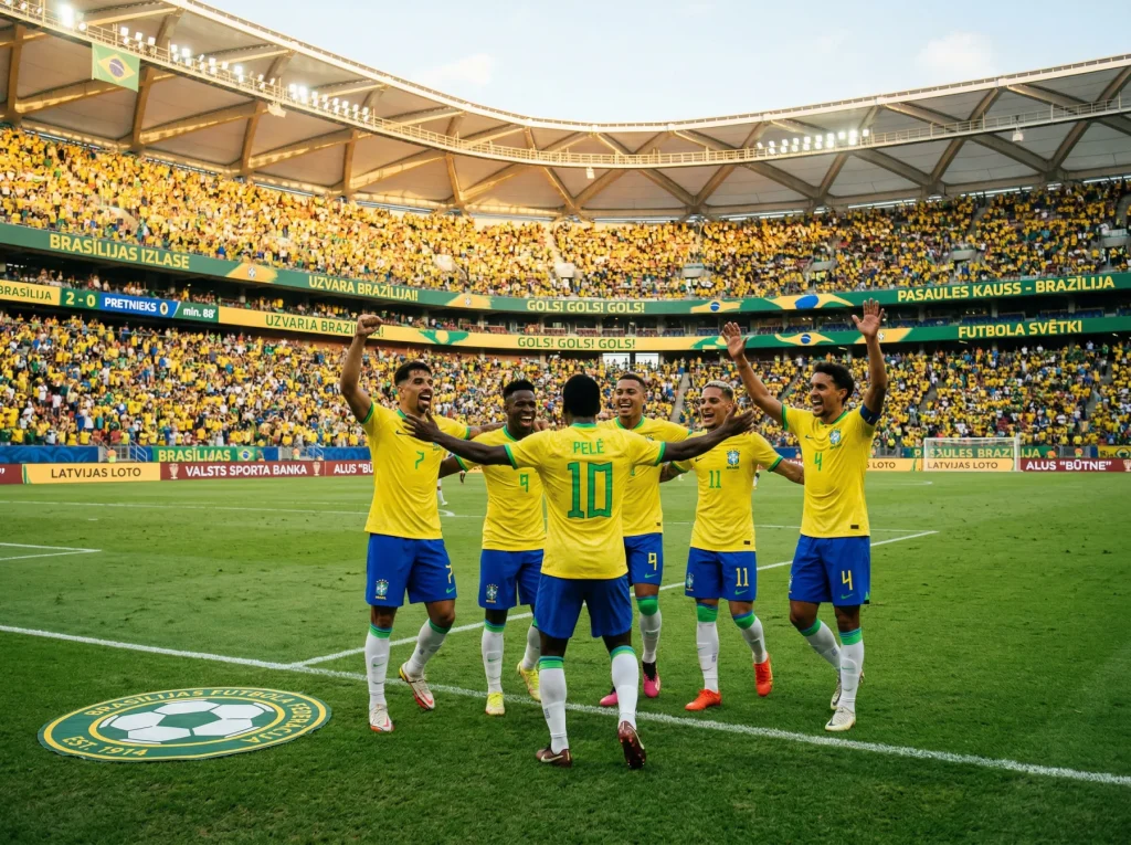 Brazīlijas futbola izlase Pasaules kausa 2026 turnīrā — sešu zvaigžņu medības